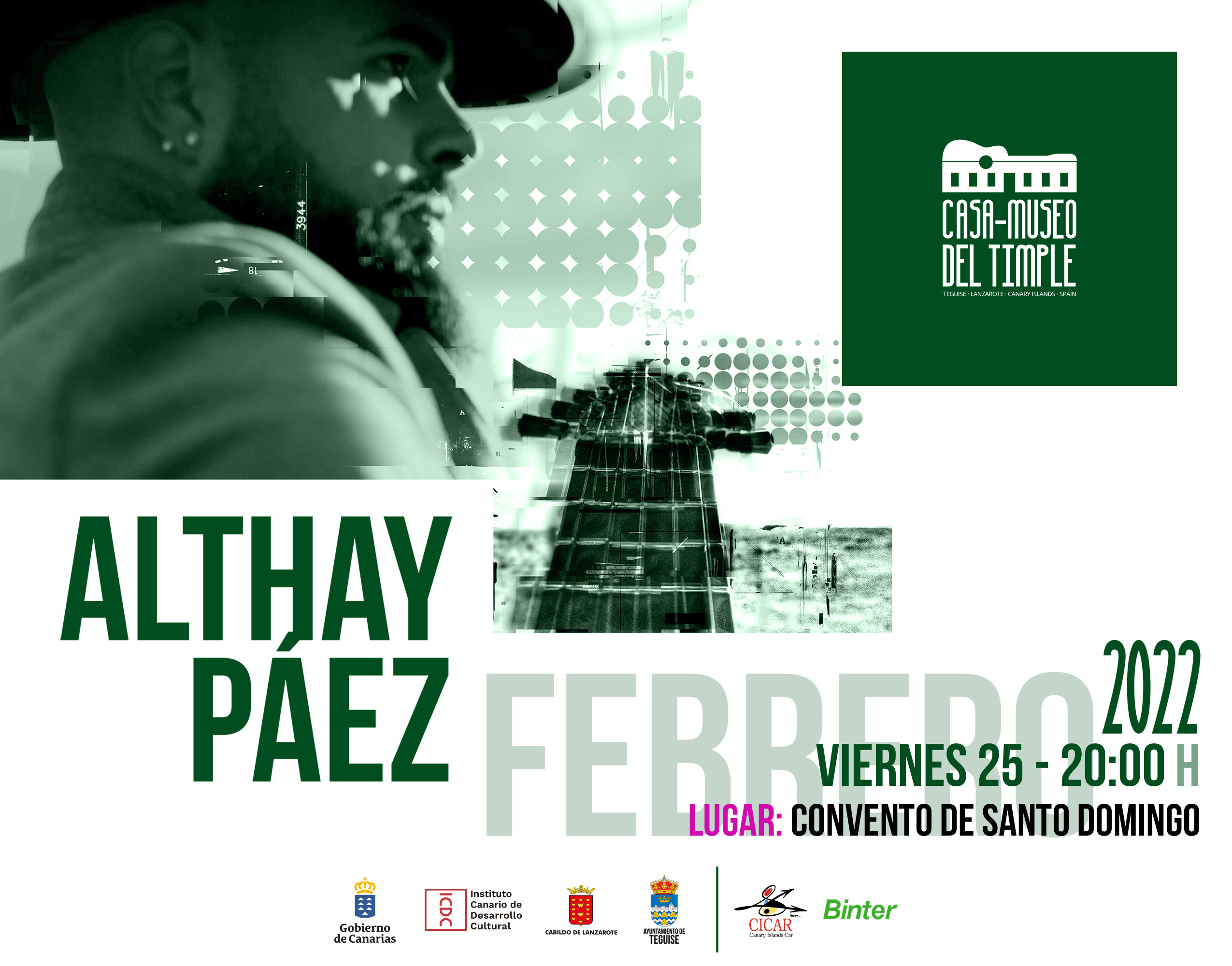 En este momento estás viendo La Casa-Museo del Timple de Teguise abre su programación este viernes, 25 de febrero, con Althay Páez