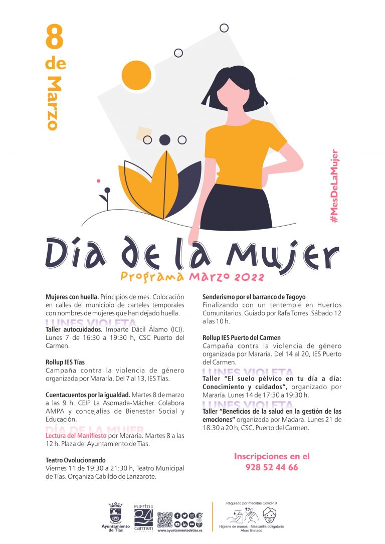 Lee más sobre el artículo Tías celebra el mes de la Mujer con talleres, teatro y una campaña contra la violencia de género