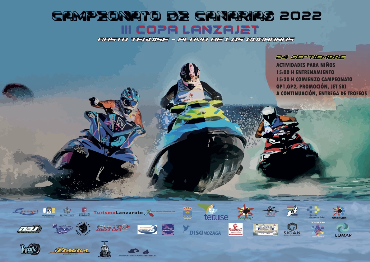 En este momento estás viendo Costa Teguise acogerá este fin de semana el Campeonato de Canarias de Motonáutica y el primer Torneo de Balonmano Playa