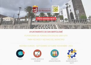 Lee más sobre el artículo San Bartolomé pone en marcha una plataforma de formación online para mejorar las oportunidades laborales de los residentes en el municipio