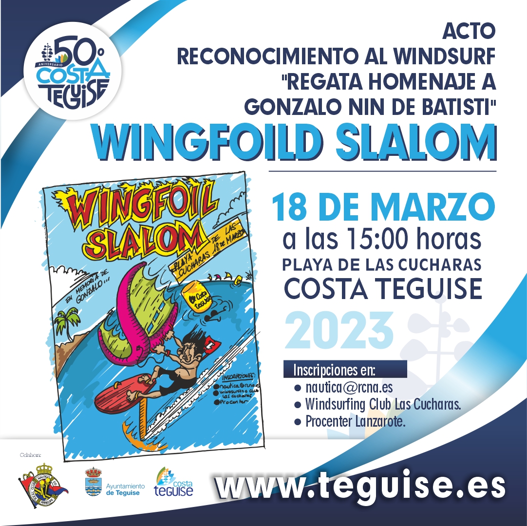 En este momento estás viendo Costa Teguise acogerá este sábado una regata en reconocimiento al mundo del windsurf