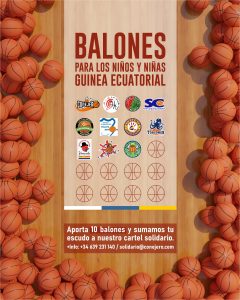 Lee más sobre el artículo El CB Conejero inicia una campaña de balones solidarios para Guinea Ecuatorial